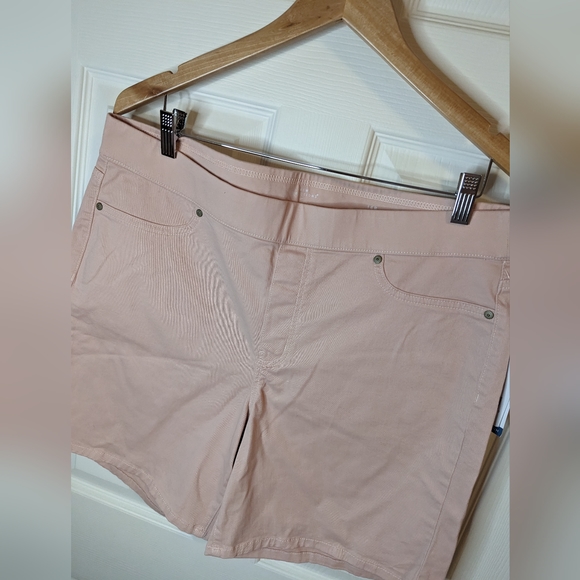 New Directions pale pink flex stretch shorts size 16 NWT - Picture 6 of 7